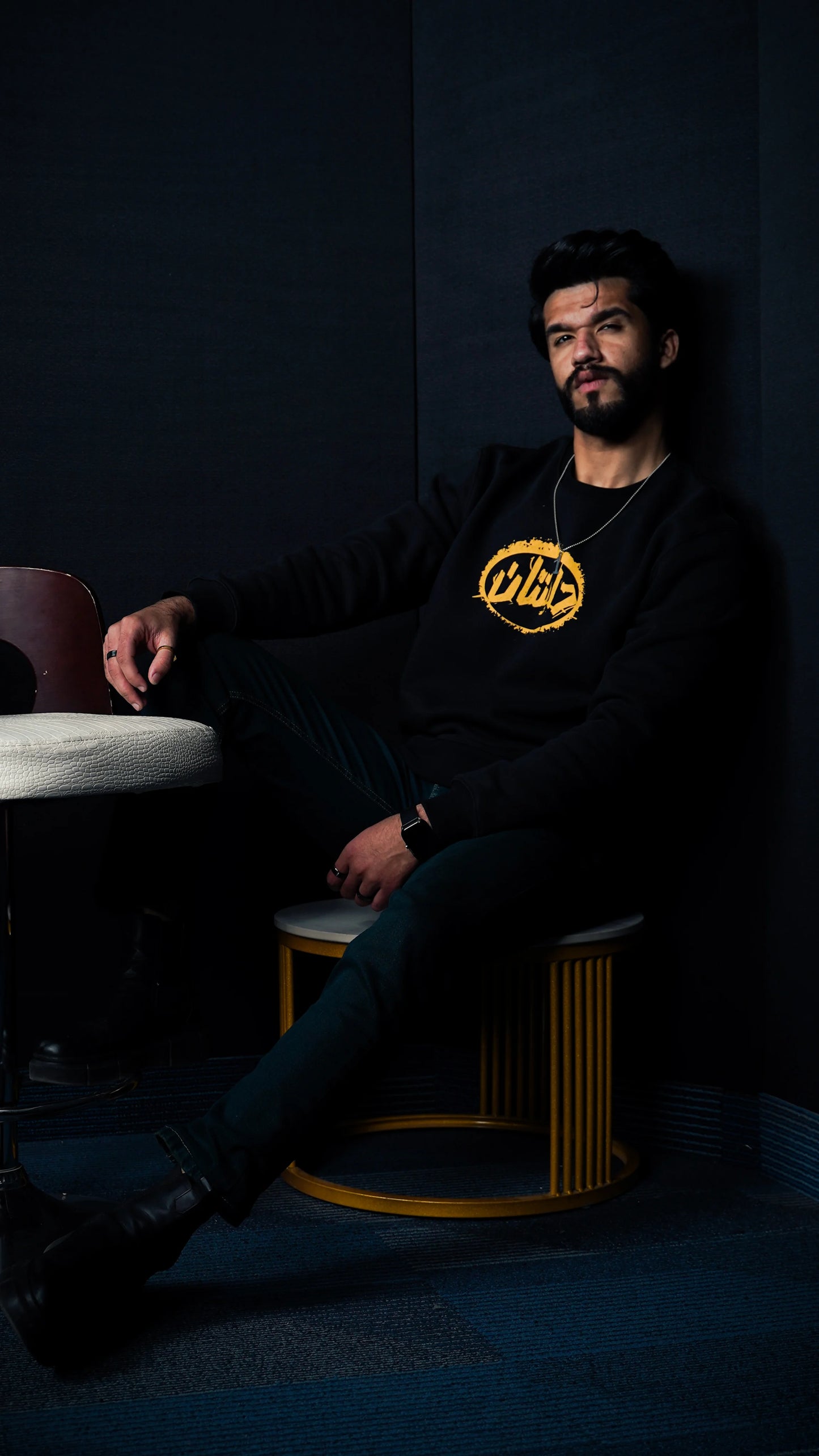 Kozy Black Unisex Relaxed Fit 400 Plus GSM Sweat Shirt - D.Sweatz by Daastaan