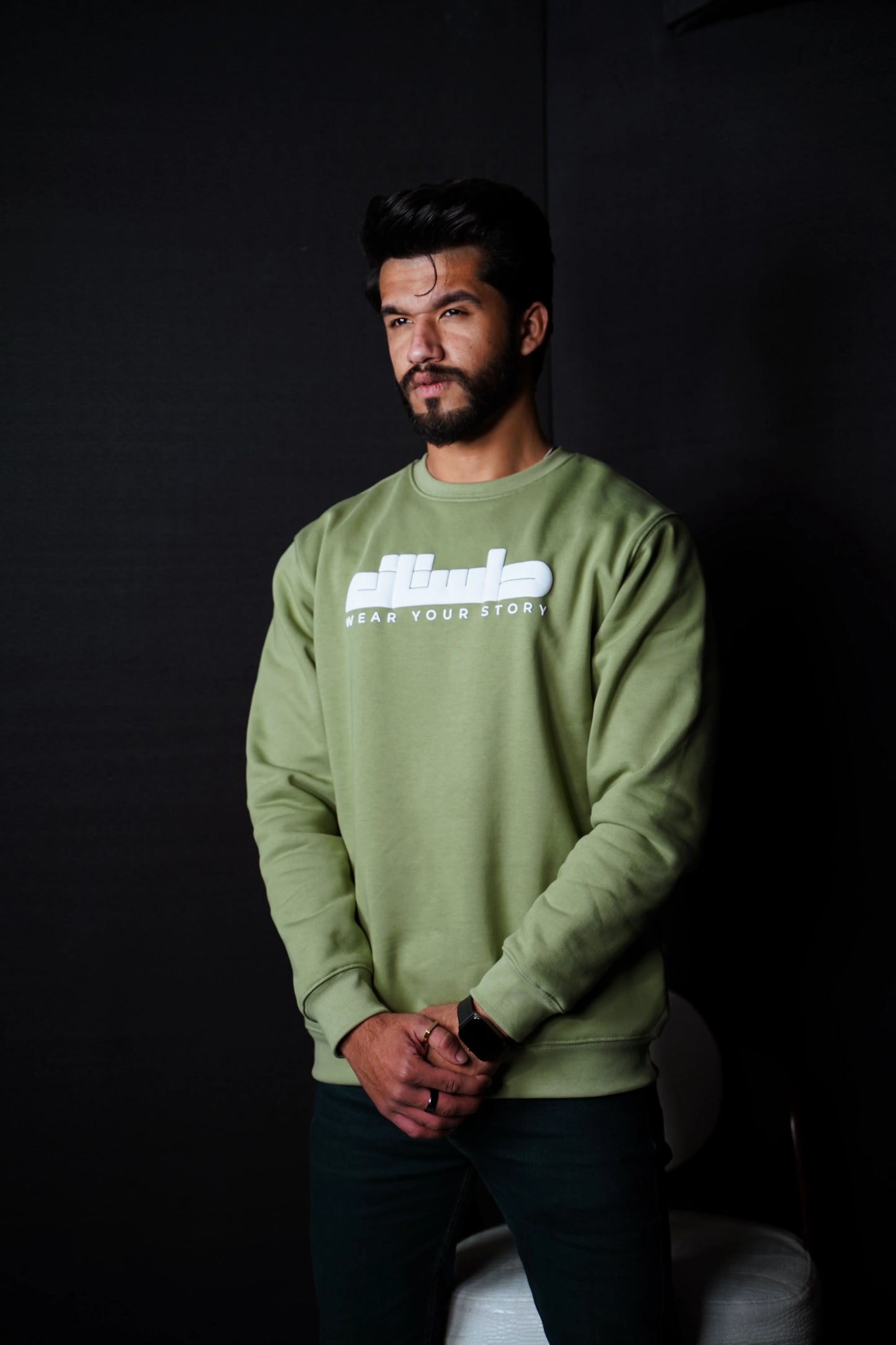Comfy Green Unisex Relaxed Fit 400 Plus GSM Sweat Shirt - D.Sweatz by Daastaan